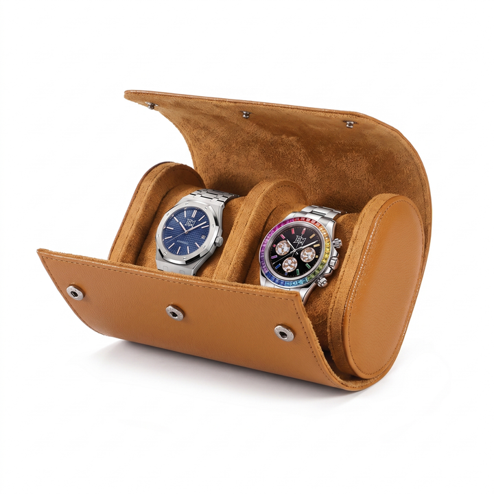 Coffret à montres en cuir