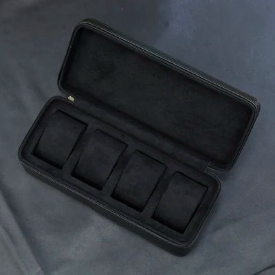 Coffret de voyage à montres en cuir — 4 emplacements