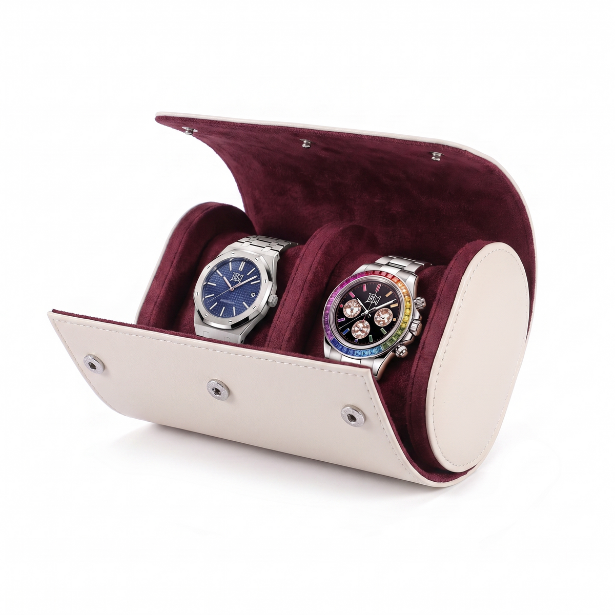 Coffret à montres en cuir
